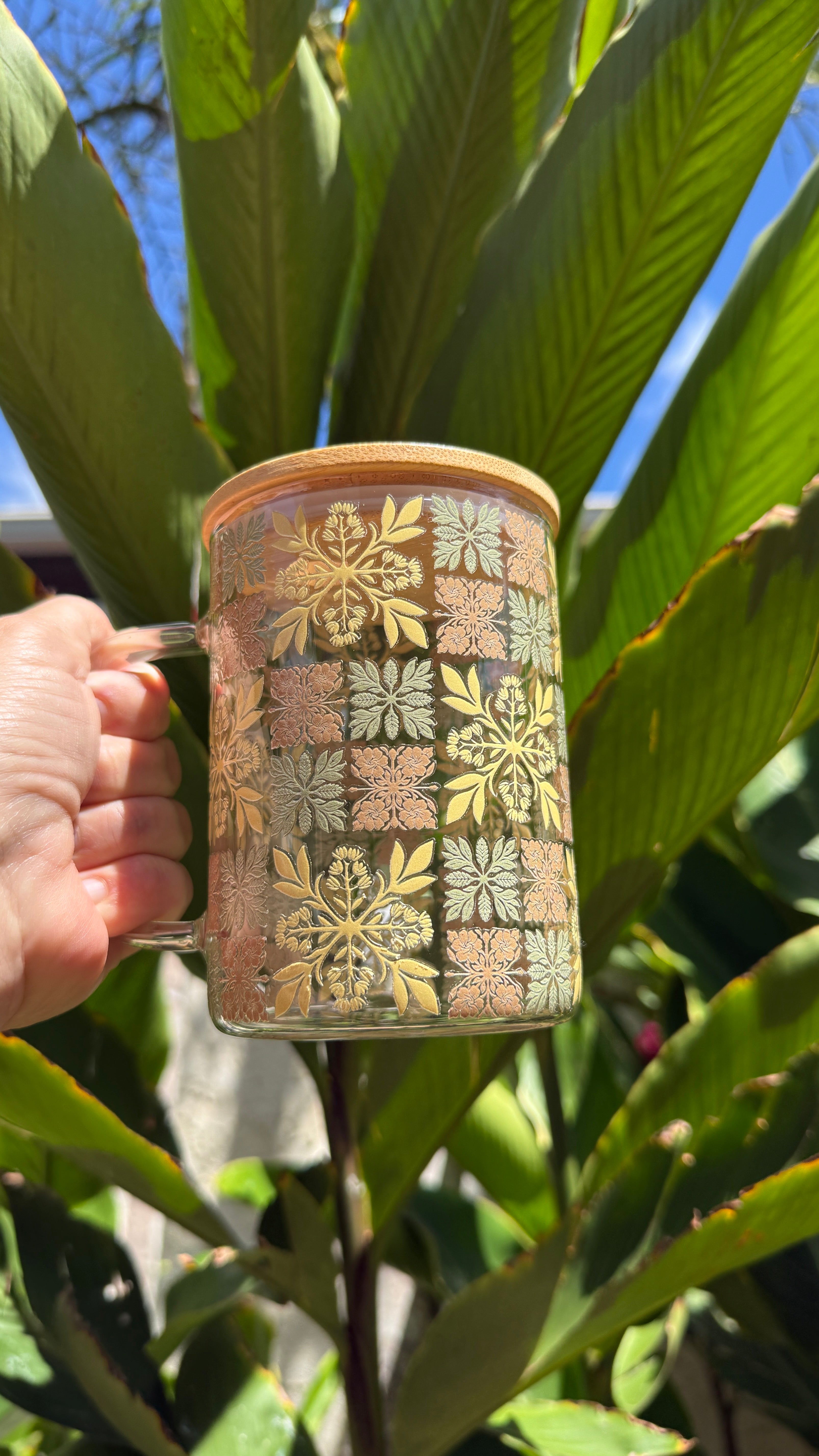 GLASS MUG | Rooted Quilt Design